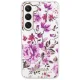 Guess Flower Collection aizsargvāciņš Samsung Galaxy S23 S911 Balts