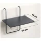 Izturīgs balkona galds 60x43cm saliekams Sofotel SO-982 melns