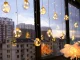 Ziemassvētku Aizkars, Virtene, Lampiņas, 138 LED, IP44, Silti Balts