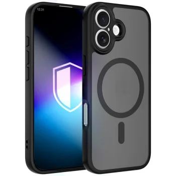 Vāciņš 3mk Misty MagCase Apple iPhone 16 telefonam, melns