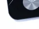 Analītiskie vannas istabas svari ar Bluetooth un LCD ekrānu, melni