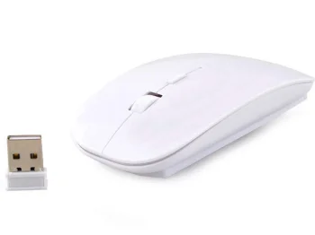 Bezvadu optiskā pele Slim 2.4GHz 1600 DPI Balta
