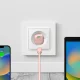Puro 20W GaN USB-C tīkla lādētājs - rozā