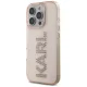 Karl Lagerfeld IML Rhinestones Logo vāciņš iPhone 16 Pro, Rozā