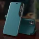 Eco Leather View Case atverams vāciņš iPhone 13 mini ar statīvu, oranžs