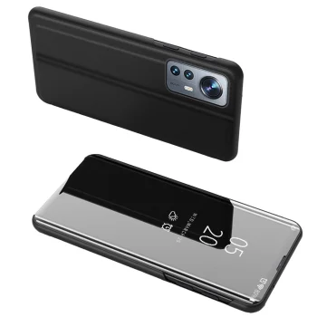 Atverams vāciņš Clear View Case priekš Xiaomi 12 Lite, melns
