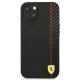 Ferrari iPhone 13 mini vāciņš On Track Carbon Stripe, melns