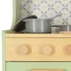 Bērnu Virtuve Rotaļu Koka Virtuves Iekārtas Komplekts ar Piederumiem, 86cm | Kids Toy Wooden Kitchen