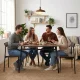Ēdamistabas komplekts ModernHome MALMO galds ar 4 krēsliem