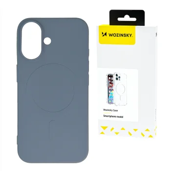 Silikona vāciņš Wozinsky Silicone Case ar MagSafe priekš Samsung Galaxy S24 FE, pelēks