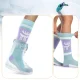 Qunature 037202 slēpošanas zeķes, 43-48 (L/XL), violeti zaļas