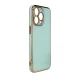Vāciņš Xiaomi Redmi Note 11 Lighting Color Case, piparmētru ar zelta rāmi