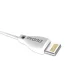 Dudao USB uz Lightning kabelis, 2.4A, 1m, Balts