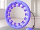 Hula hop riņķis ar svaru un masāžas elementiem, regulējams, violets