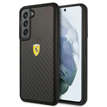 Ferrari On Track Real Carbon vāciņš Galaxy S22+ (melns)