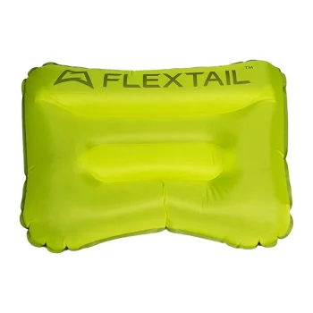 Flextail Tiny Pillow piepūšamais tūrisma spilvens, 38.5 x 25.5 cm, zaļš