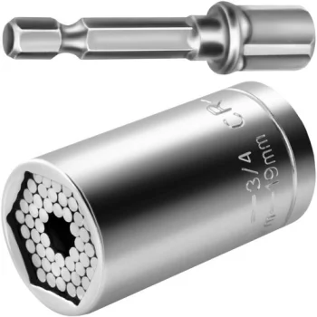 Bigstren universālā muciņa - uzgriežņu atslēga 7-19mm ar adapteri