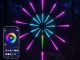Dekoratīvā LED lampa Salūts RGB, vadība ar lietotni un pulti, USB