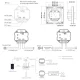 Grozāms Wi-Fi TRIAC dimmeris TS-K(WT), 100-240V AC, Tuya, balts