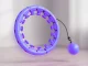 Hula hop riņķis ar svaru un masāžas elementiem, regulējams, violets