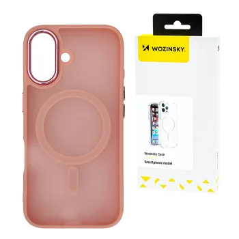 Wozinsky Fashion Case vāciņš ar MagSafe priekš Samsung Galaxy S24 FE, rozā
