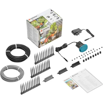 Gardena Holiday laistīšanas komplekts podaugiem, melns/tirkīza