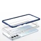Hybrid Armor Samsung Galaxy S23 vāciņš Clear 3in1, caurspīdīgs ar zilu rāmi
