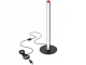 LED stāvlampa 50 cm, 3 gaismas krāsas, aptumšojama, melna