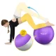 4FIZJO vingrošanas un rehabilitācijas bumba Reh Ball 85 cm ar pumpi, violeta