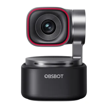 OBSBOT Tiny 3 4K PTZ tīmekļa kamera, melna