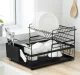 Divstāvu trauku žāvētājs Ruhhy, Melns | Two-tier Dish Dryer