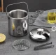 Ledus Spainis Trauks ar Vāku, Standziņām un Karoti, 1.3L | Ice Bucket with Tongs