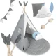 Nukido Nk-406 bērnu telts Tipi, pelēka