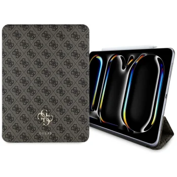 Guess Magnetic 4G Big Logo vāciņš iPad Pro 13" 2024 Brūns