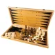Šahs, Dambrete un Bekgemons (Nardi), Spēļu Komplekts | Chess Checkers and Backgammon Game Set