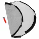 Roundnet spēles komplekts ar apaļu tīklu un 2 bumbām, 90 cm, melns/dzeltens