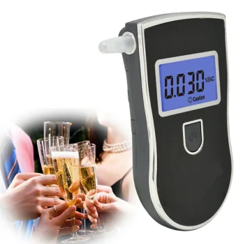 Digitālais alkometrs AT-818 ar LCD displeju un 5 iemušiem