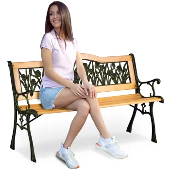 Dārza sols ar atzveltni 123,5x74x48 cm Gardi Tulip Sofotel