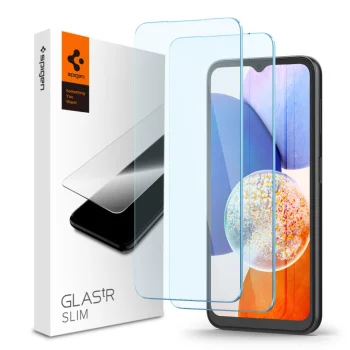 Samsung Galaxy A15 ( SM-A156, SM-A155 ) Spigen ALM GLAS.TR Tempered Glass 2-Pack | Ekrāna Aizsargstikls 2 gab.