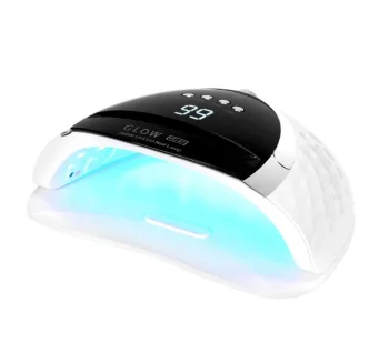 UV/LED manikīra un pedikīra lampa Glow YC57 268 W, Balta (57 LED, Dual LED, Low Heat Mode, ar taimeri)