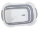 Silikona Saliekamā Bļoda ar Ūdens Noteku | Silicone Folding Bowl with Drain