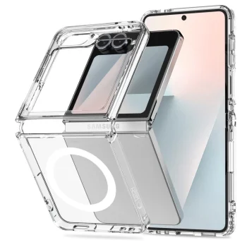 Tech-Protect FlexAir Hybrid MagSafe vāciņš Samsung Galaxy Z Flip 6 / 7 FE, Caurspīdīgs