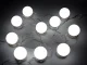 LED spoguļa lampiņu komplekts, 10 gab., USB