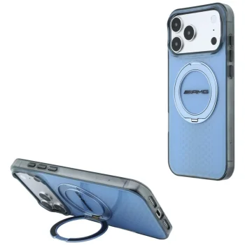 Mercedes AMG Urban Line MagSafe vāciņš ar statīvu iPhone 18 Pro Max / 17 Pro Max, zils