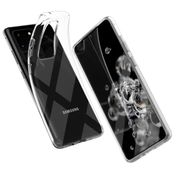 Samsung Galaxy S20 Ultra (SM-G988F) Ultraslim TPU Case Cover, Transparent | Caurspīdīgs Silikona Vāciņš Maciņš...