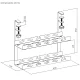 Maclean MC-104 B zemgalda kabeļu organizators, 2 līmeņi, melns