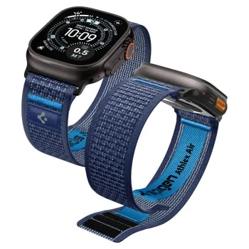 Spigen Athlex Air 2 siksniņa Apple Watch 44 / 45 / 46 / 49 mm pulkstenim, tumši zila
