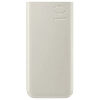 Ārējais akumulators Samsung EB-P3401XUEGWW 10000 mAh 25W 2x USB-C - bēšs