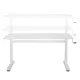 Ergo Office ER-401 W rakstāmgalds ar maināmu augstumu, 140x60cm, balts