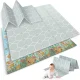 Izglītojošs salokāms bērnu putu paklājs 200x180x1cm Nukido NK-340, Okeāns | Kids Folding Foam Mat